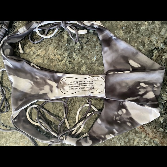 💫Last one black tye dye halter tie bikini - Picture 6 of 8